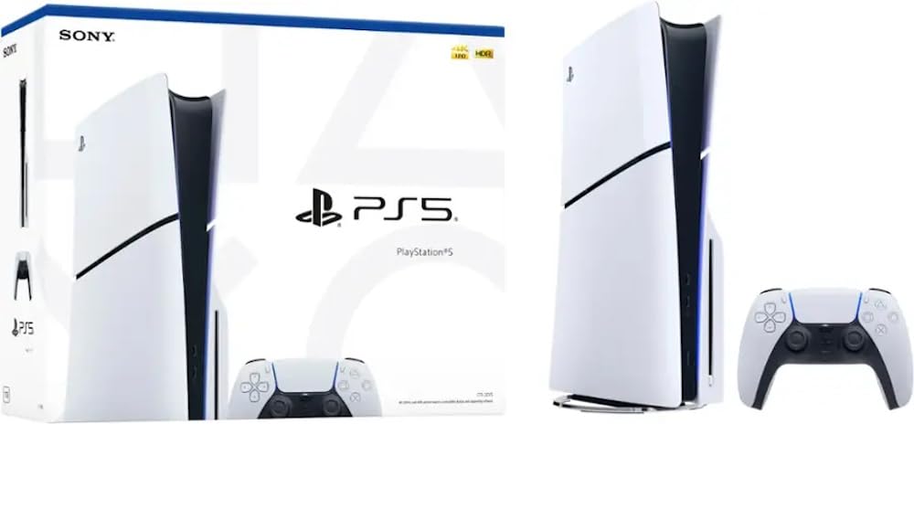 Playstation 5 Slim Disc 1TB Console Bundle with Controllers and Charging Station Z8668