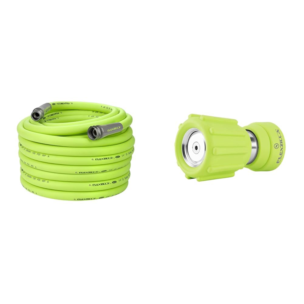 3/4 in. x 100 ft. Drinking Water Safe Garden Hose & Twist Action Nozzle B4644