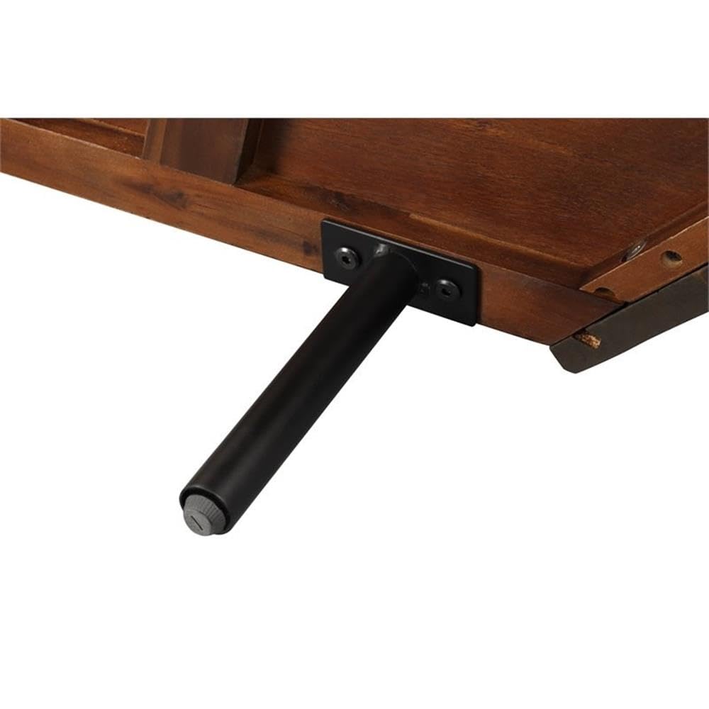 Brown Acacia Wood Corner Media Stand W640