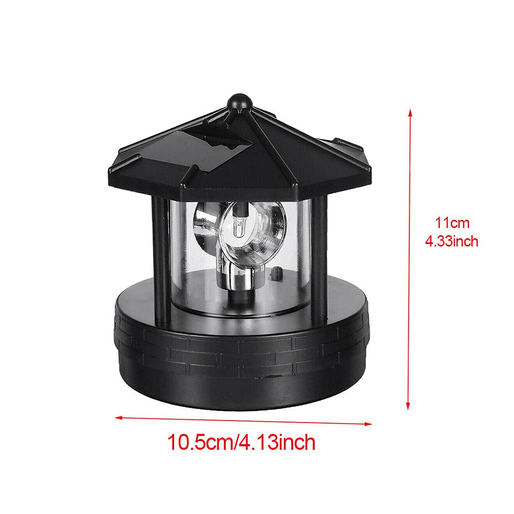 Solar Lighthouse Light with Rotating Beacon U19031