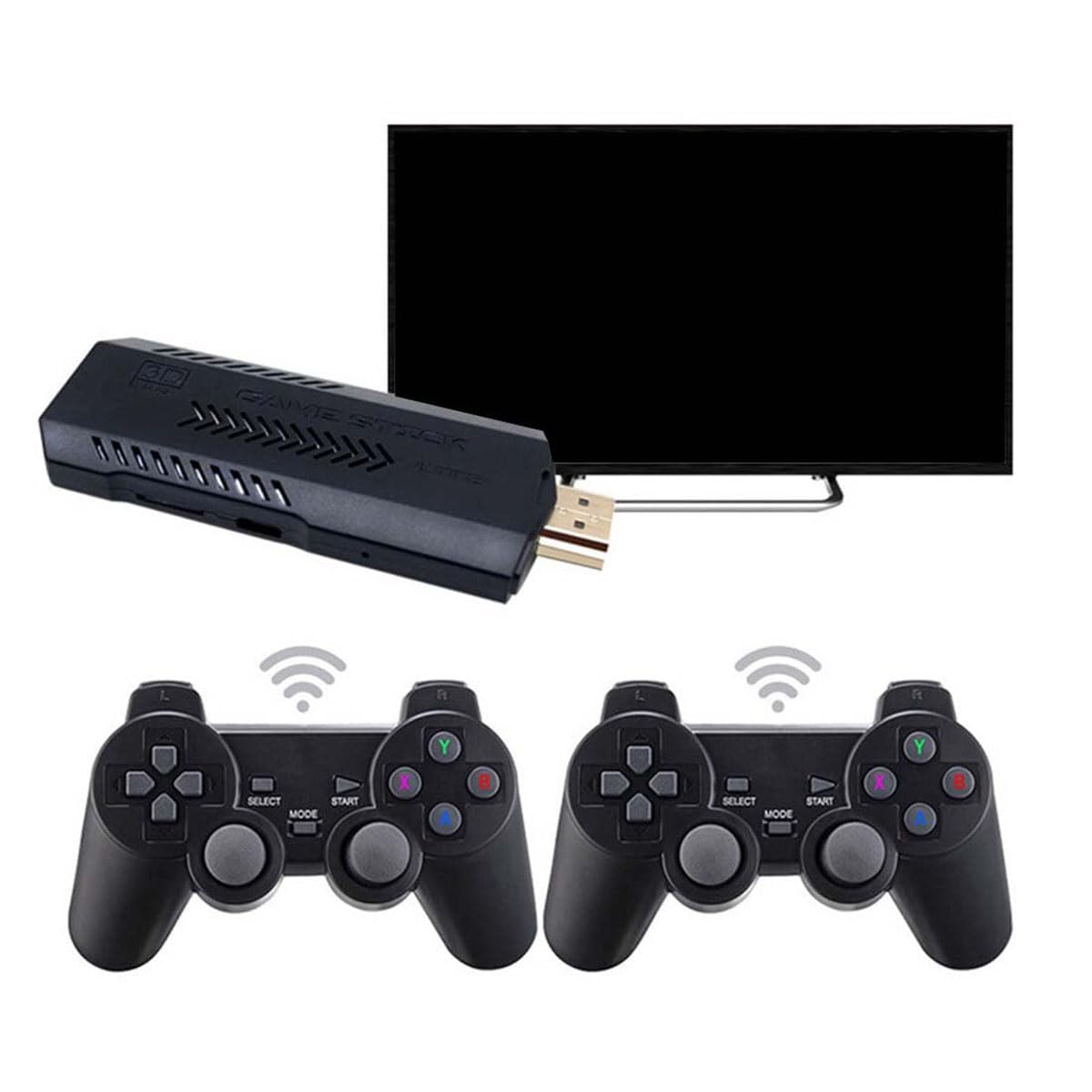 4K Retro Game Stick with 2 Wireless Controllers 64GB L621084