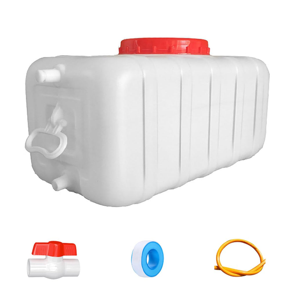 Plastic Water Tank 25L Food-Grade Rectangular with Faucet B11293