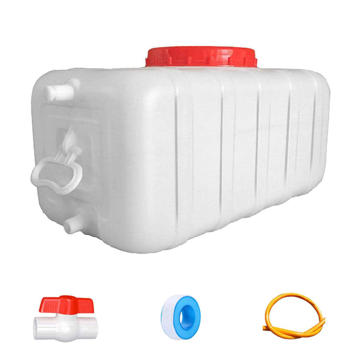 Plastic Water Tank 25L Food-Grade Rectangular with Faucet B11293