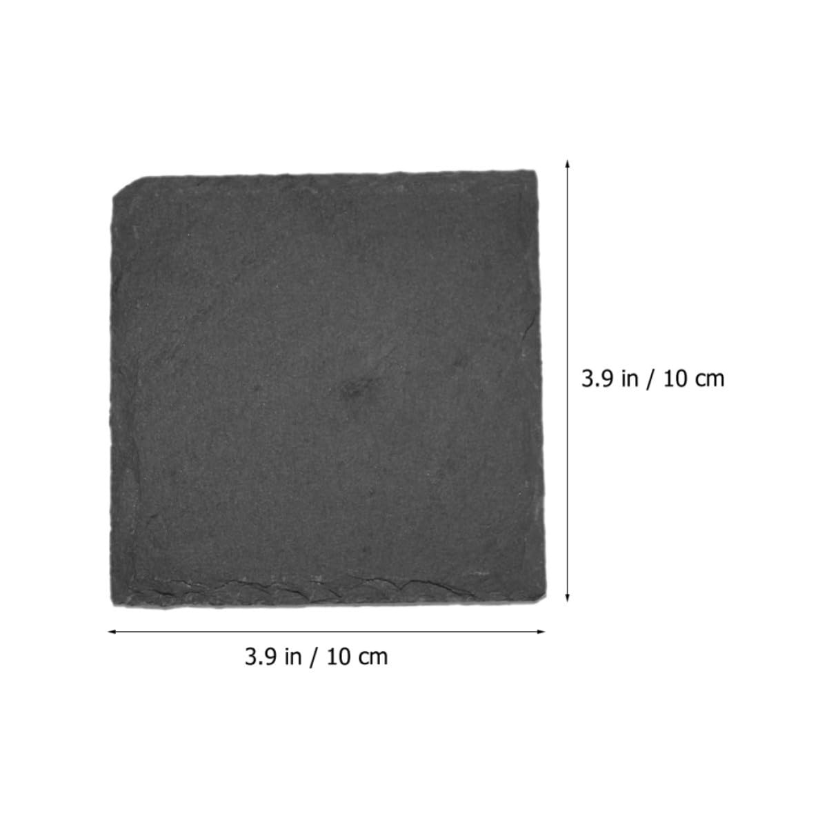 Black Natural Stone Cup Coaster Set Z650