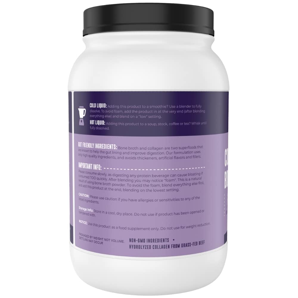 Collagen Bone Broth Powder, Unflavored, 2lb P15956