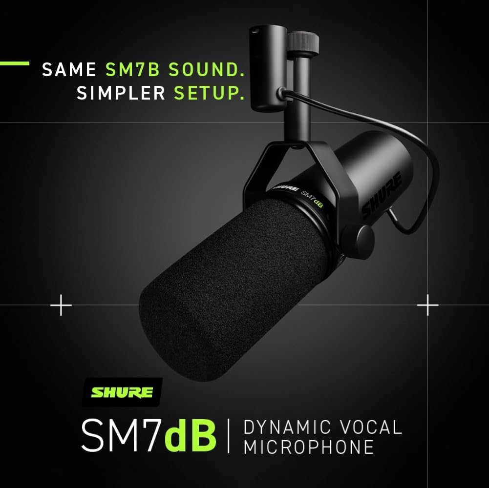 Dynamic Vocal Microphone with Detachable Windscreen and XLR Cable N8197