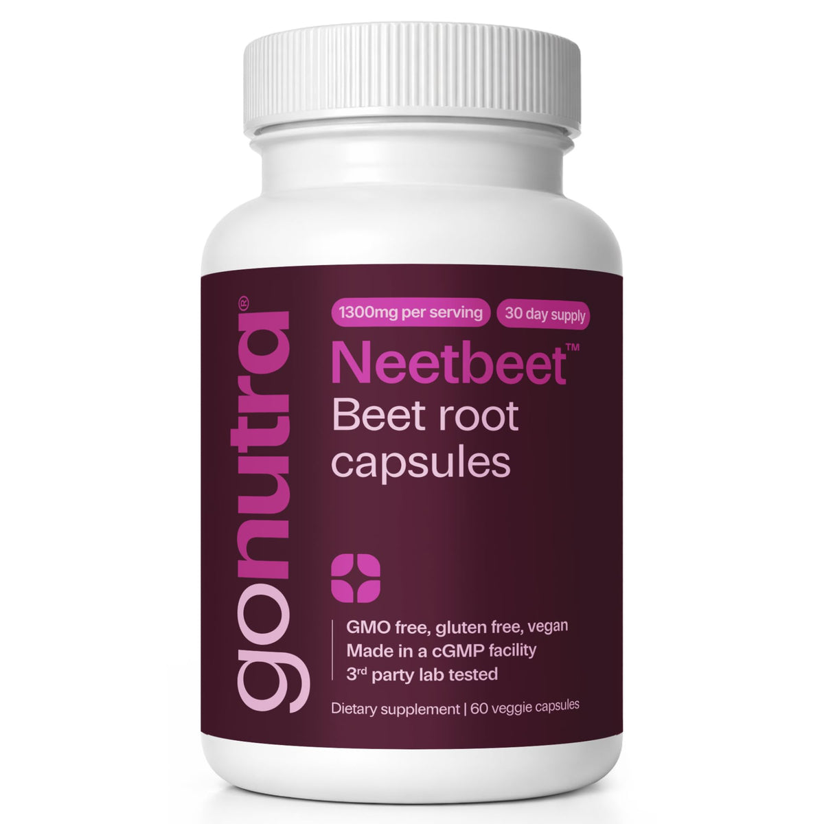 Organic Beet Root Capsules 1300mg 60ct F4217