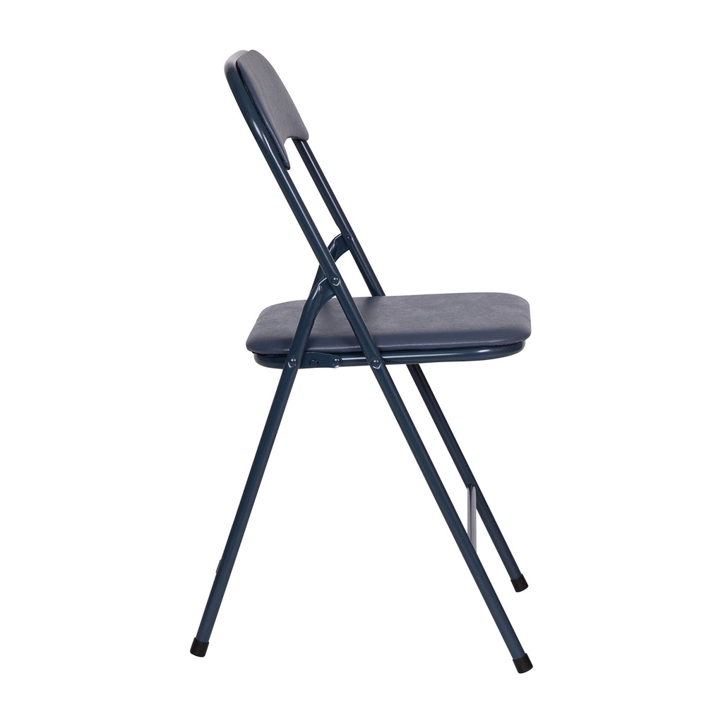 Navy Square Folding Card Table and Chairs Set G1893