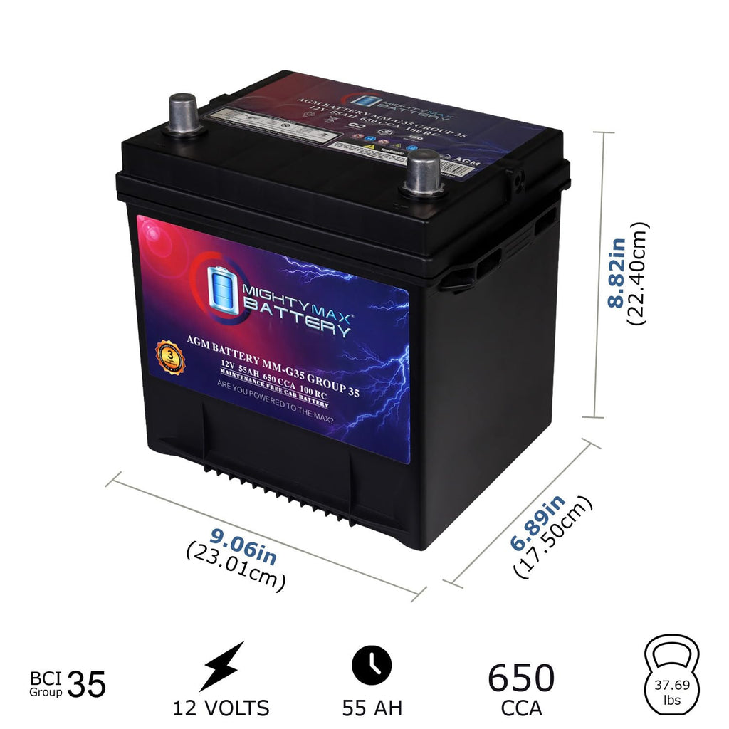 12V 55Ah AGM Replacement Battery X6457