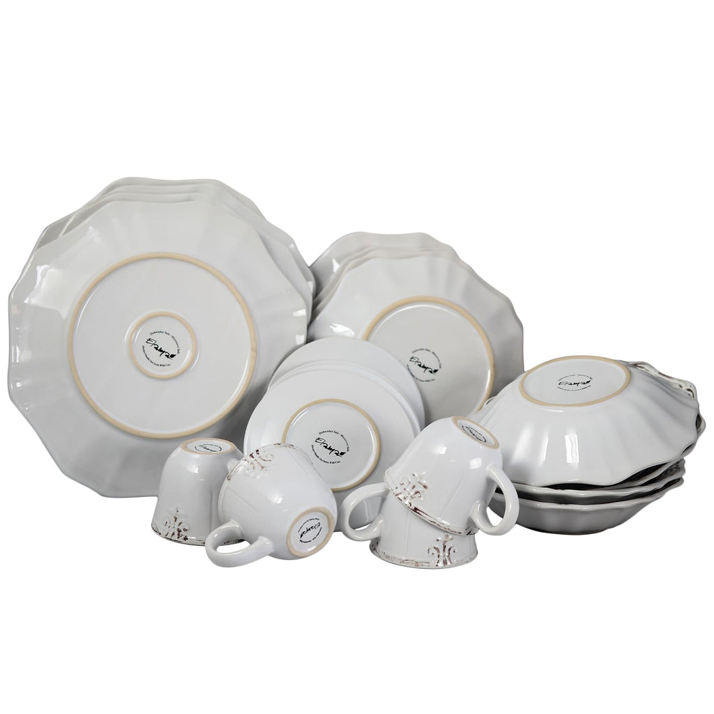 White 20-Piece Dinnerware Set O303622