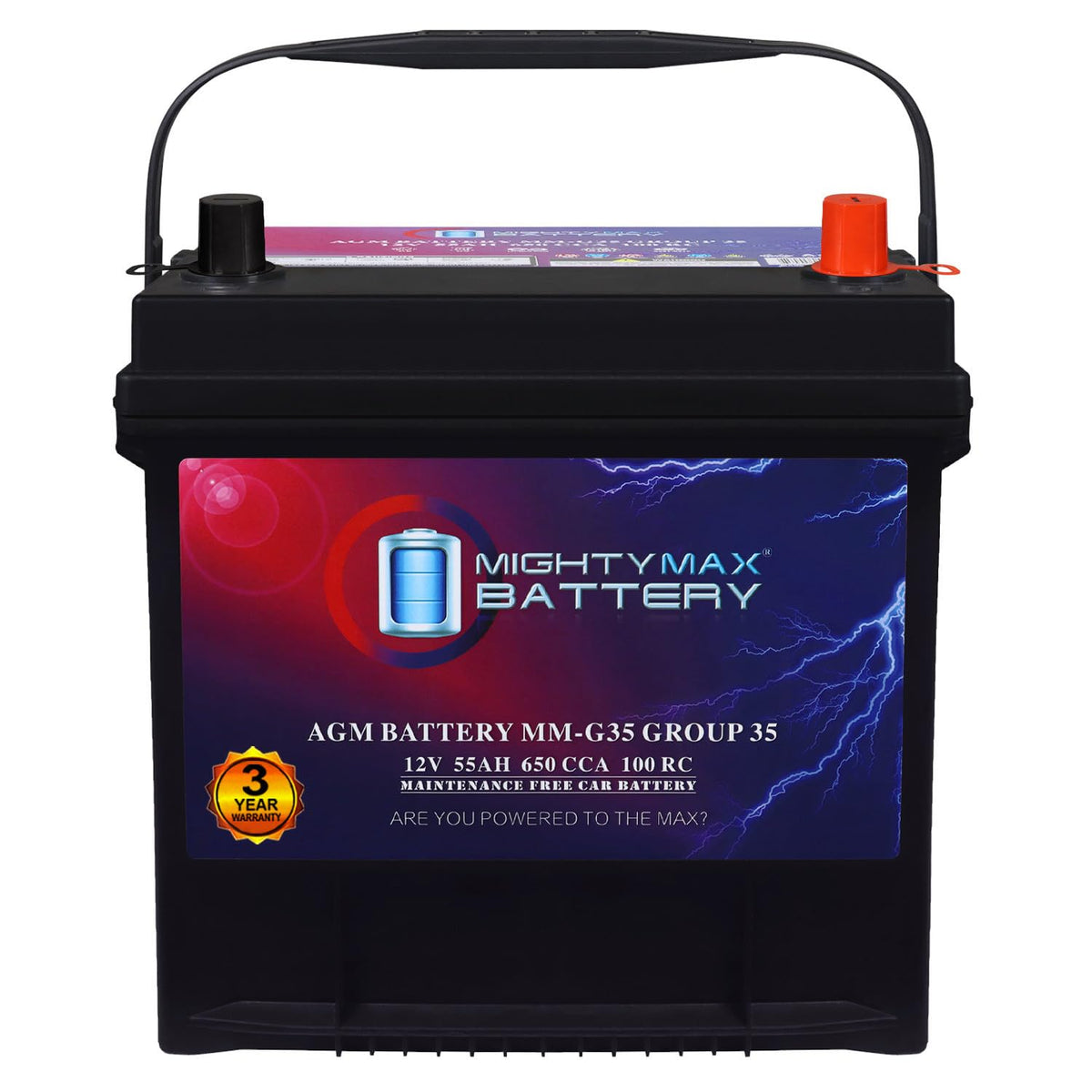 12V 55Ah AGM Replacement Battery X6457