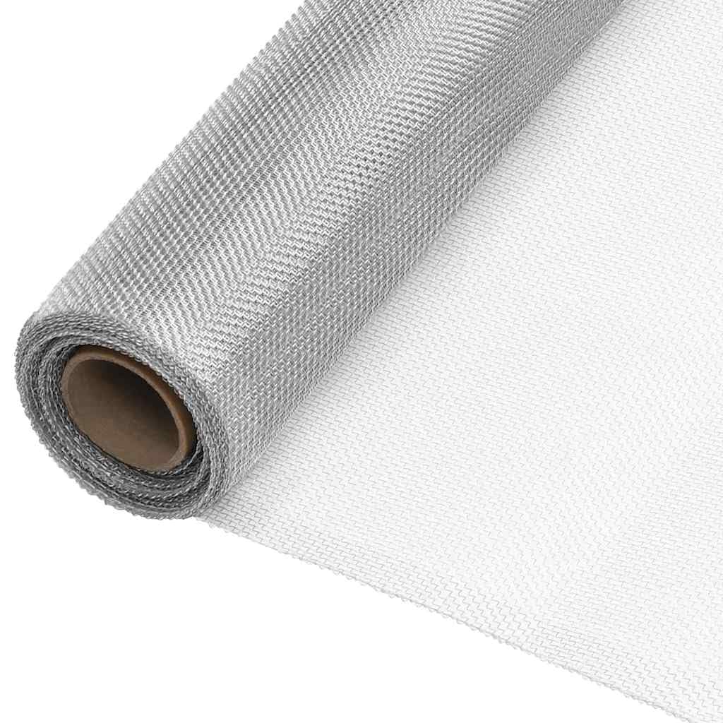 Aluminium Mesh Screen Roll 44.1x196.9 Inch Silver J914