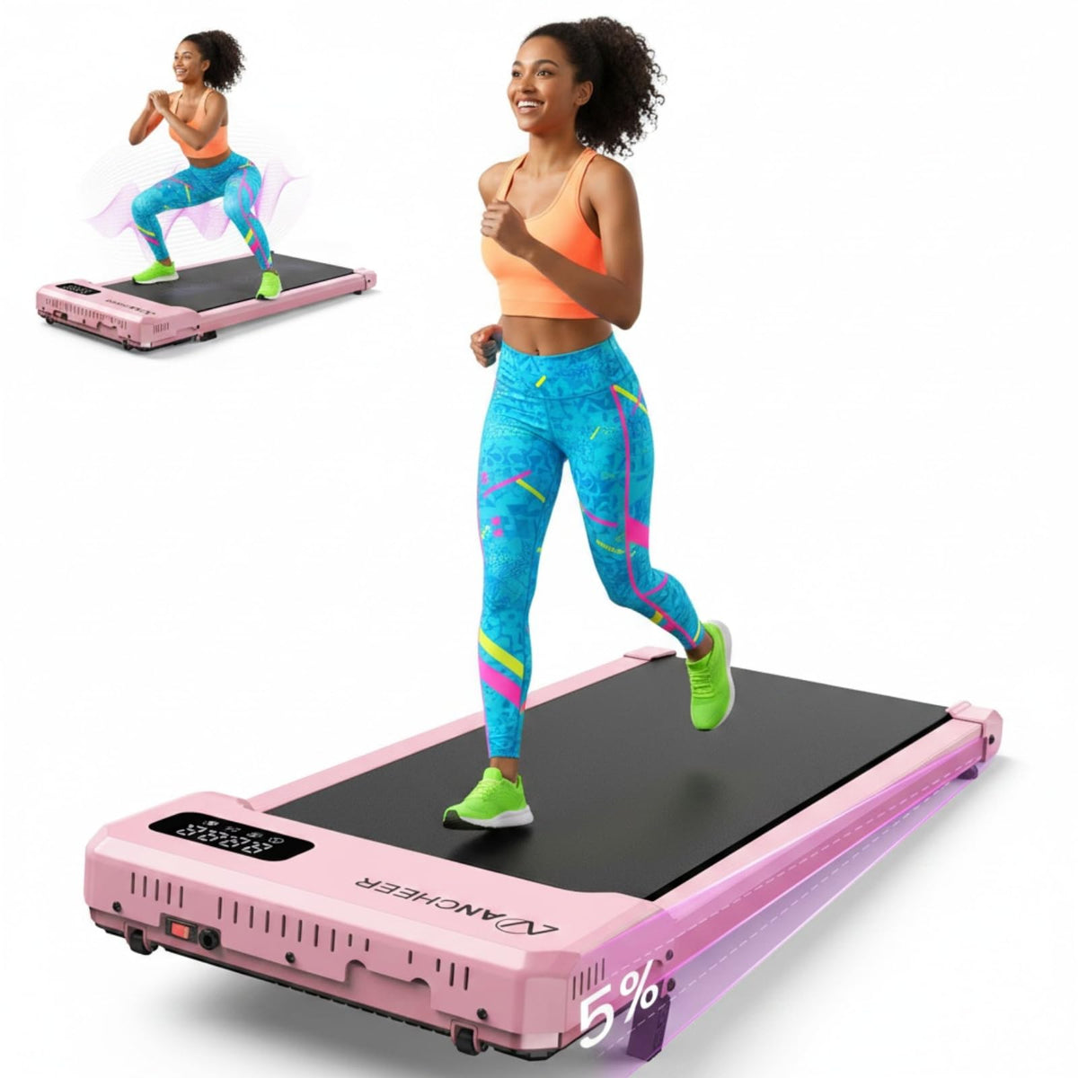 Under Desk Treadmill with Vibration Plate & Incline X228032