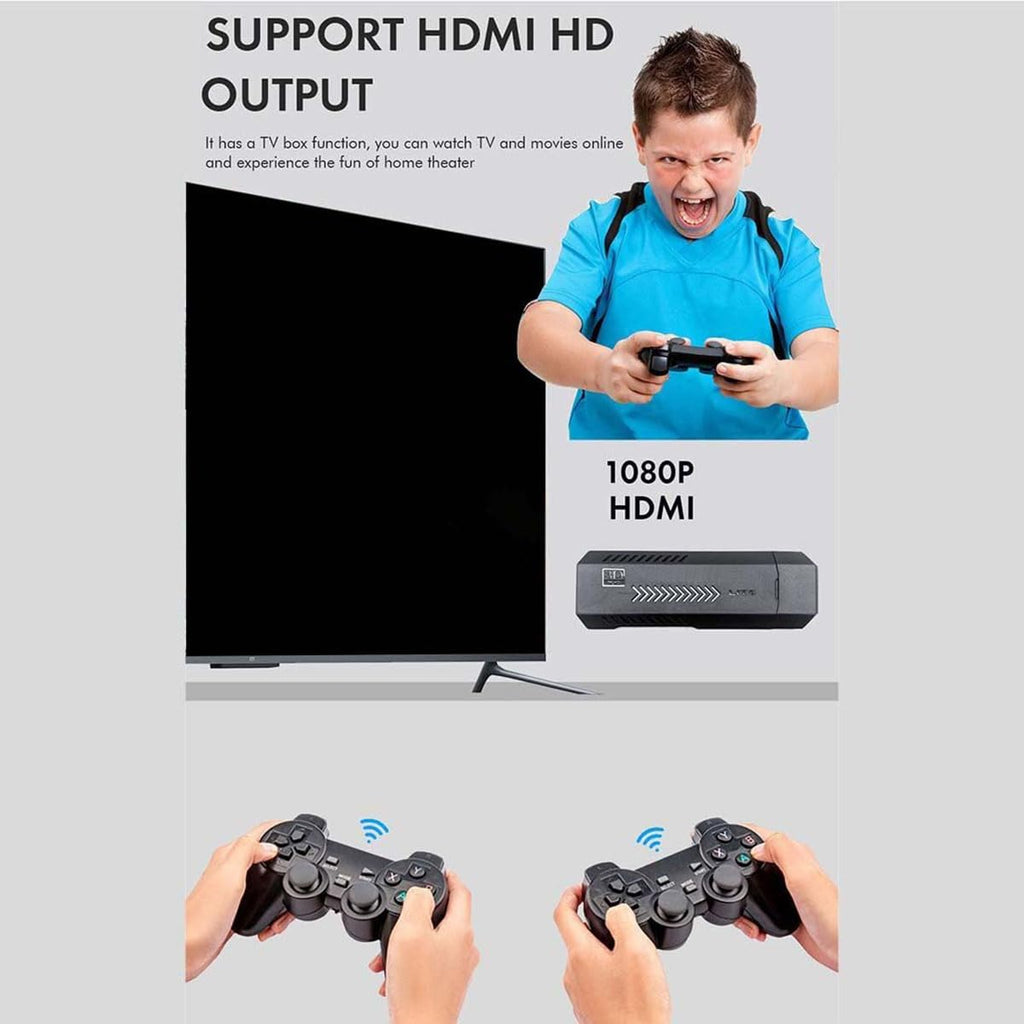 4K Retro Game Stick with 2 Wireless Controllers 64GB L621084