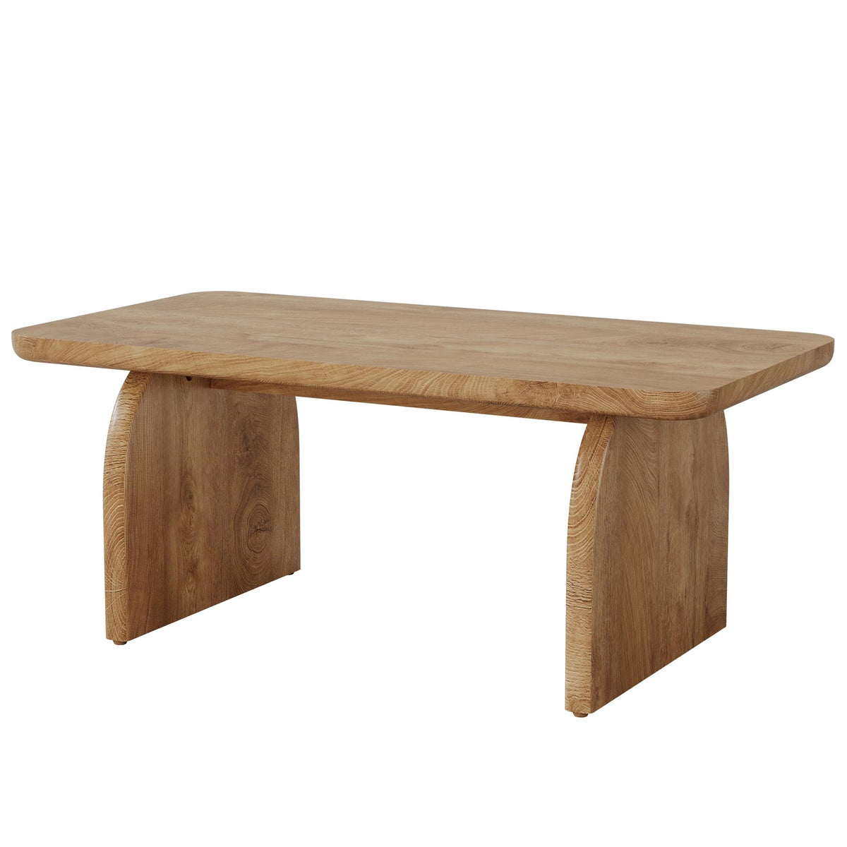 47-Inch Natural Brown Wood Coffee Table G627