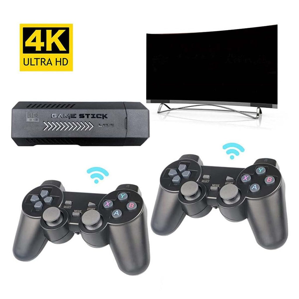 4K Retro Game Stick with 2 Wireless Controllers 64GB L621084