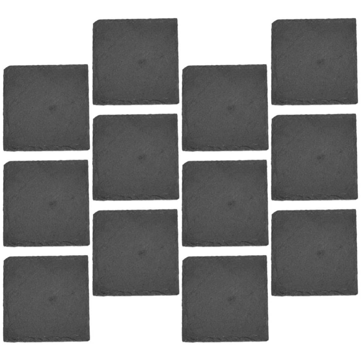 Black Natural Stone Cup Coaster Set Z650
