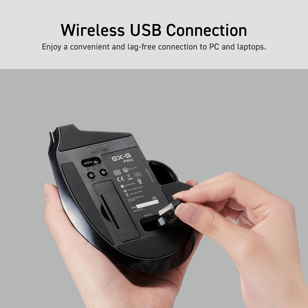 Wireless Ergonomic Thumb Control Trackball Mouse X71216