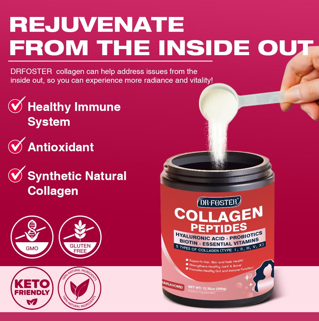 Multi Collagen Peptides Powder with Probiotics I247