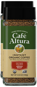 Organic Medium Roast Instant Coffee 3.53 Oz Pack of 2 J863694