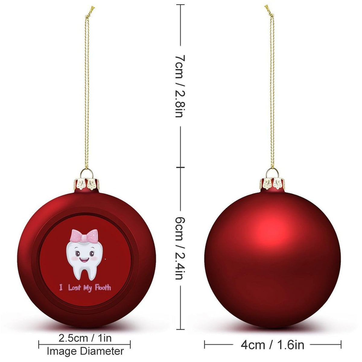 Christmas Balls Ornaments 4PCS Y701