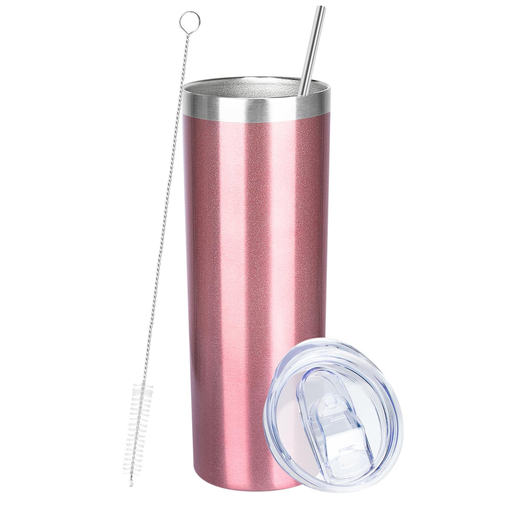 20 oz Stainless Steel Vacuum Insulated Tumbler with Lid and Straw M174