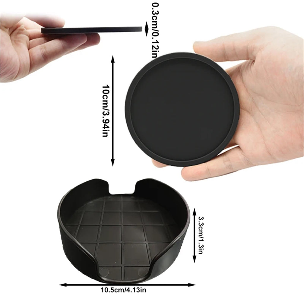 32 Pc Silicone Coasters H545