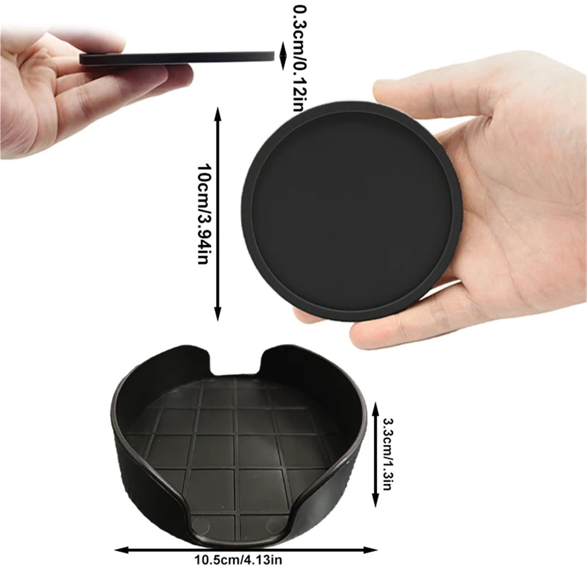 32 Pc Silicone Coasters H545