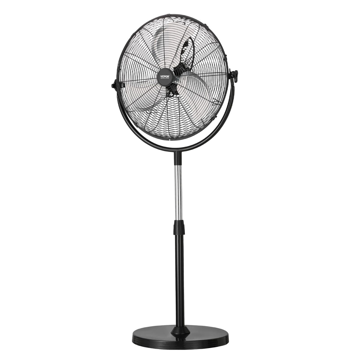 18 Inch Adjustable Height Standing Fan with 3 Speeds, Black T97150