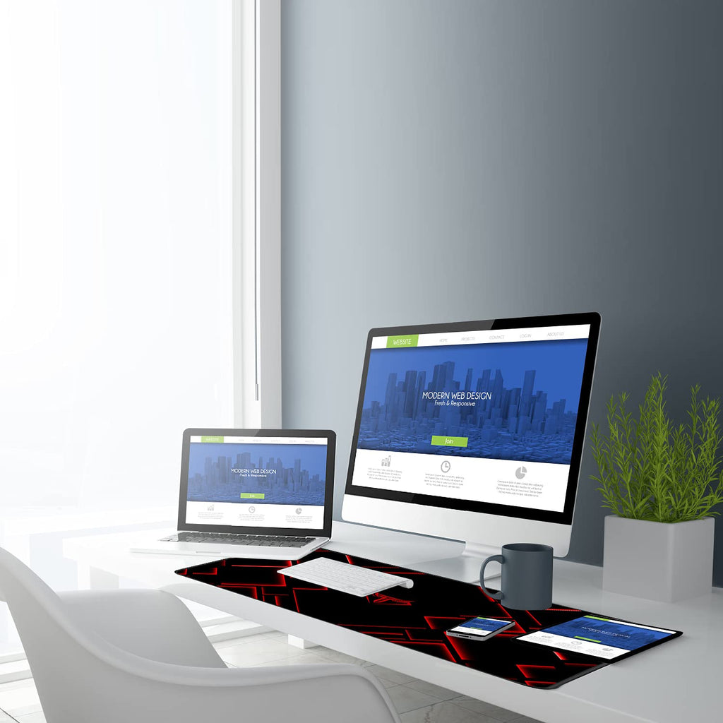 Large Waterproof Gaming Mouse Pad with Stitched Edge R553