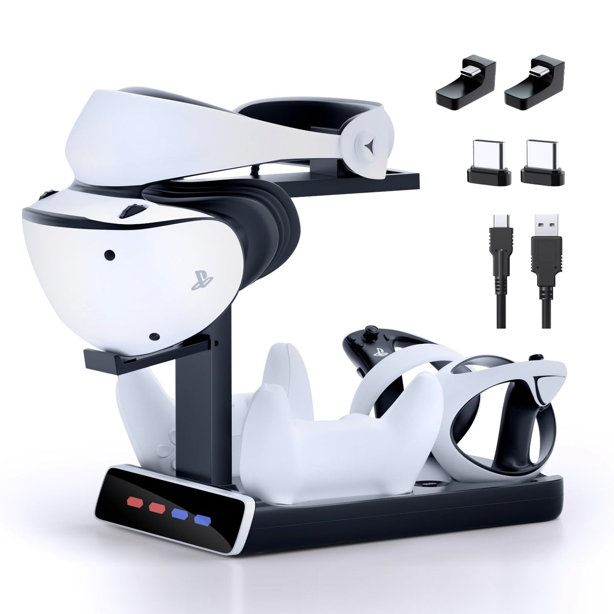 Controller Charging Dock with LED Light and Type-C Cable D3629