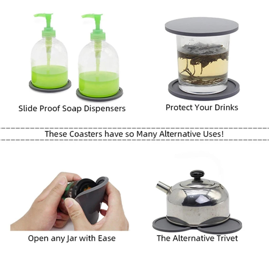 32 Pc Silicone Coasters H545