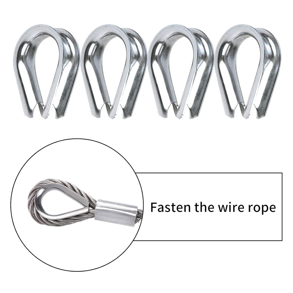 1/8 inch Stainless Steel Wire Rope Kit, 33ft O5731