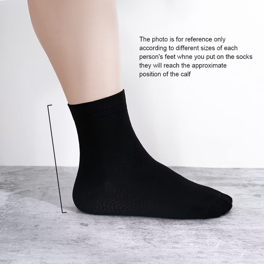 Bamboo Low Quarter Thin Ankle Socks 6 Pairs D643