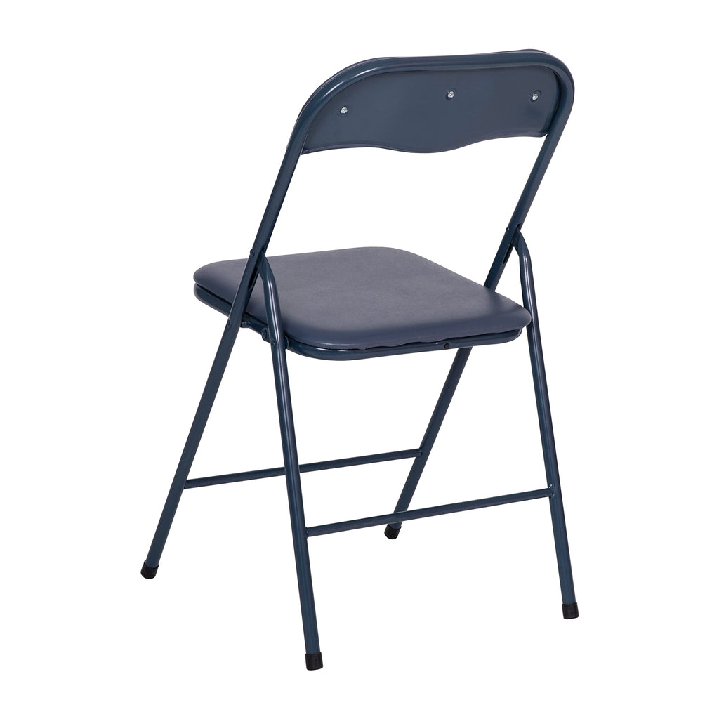 Navy Square Folding Card Table and Chairs Set G1893