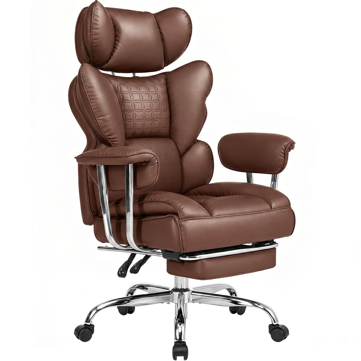 Big and Tall Home Office Desk Chair with Footrest M131573