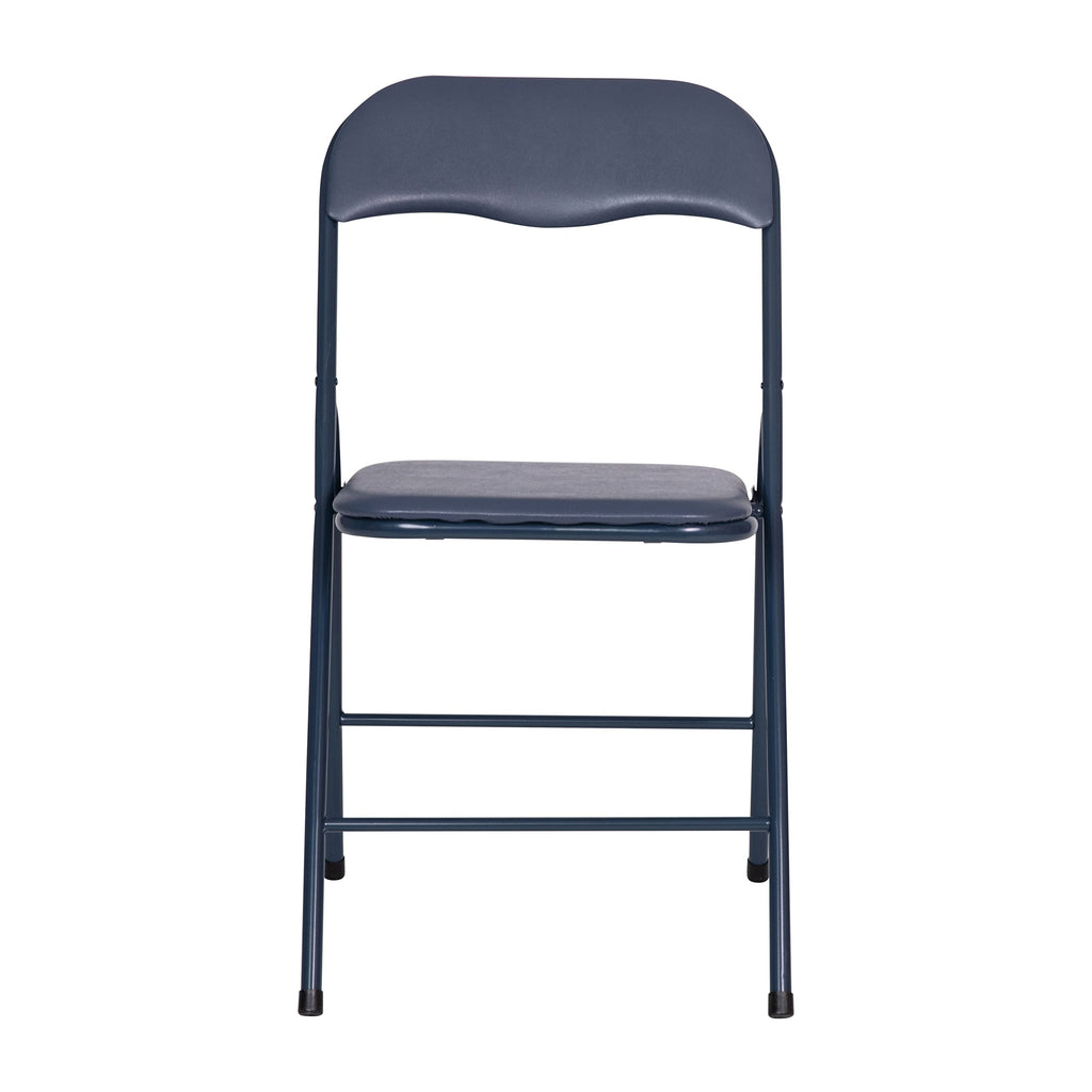 Navy Square Folding Card Table and Chairs Set G1893