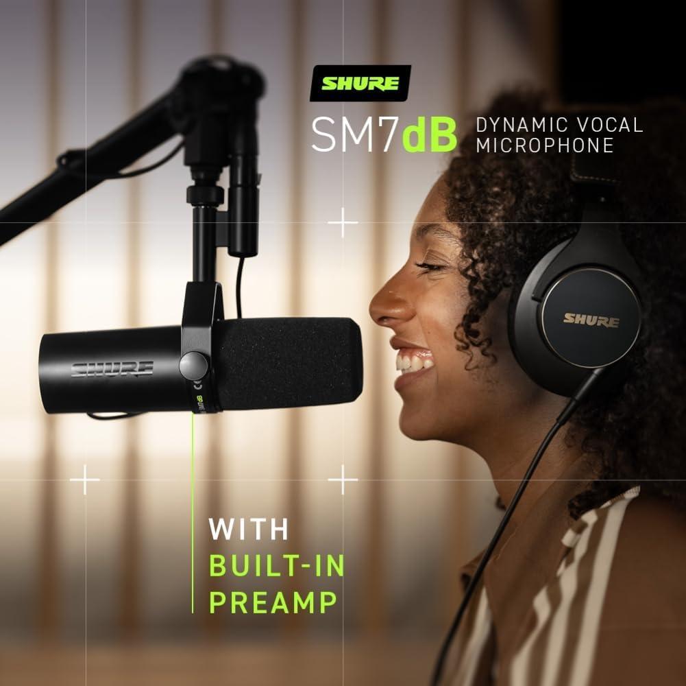 Dynamic Vocal Microphone with Detachable Windscreen and XLR Cable N8197