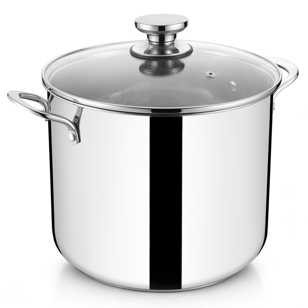 12 Qt Stainless Steel Stock Pot with Lid X15847