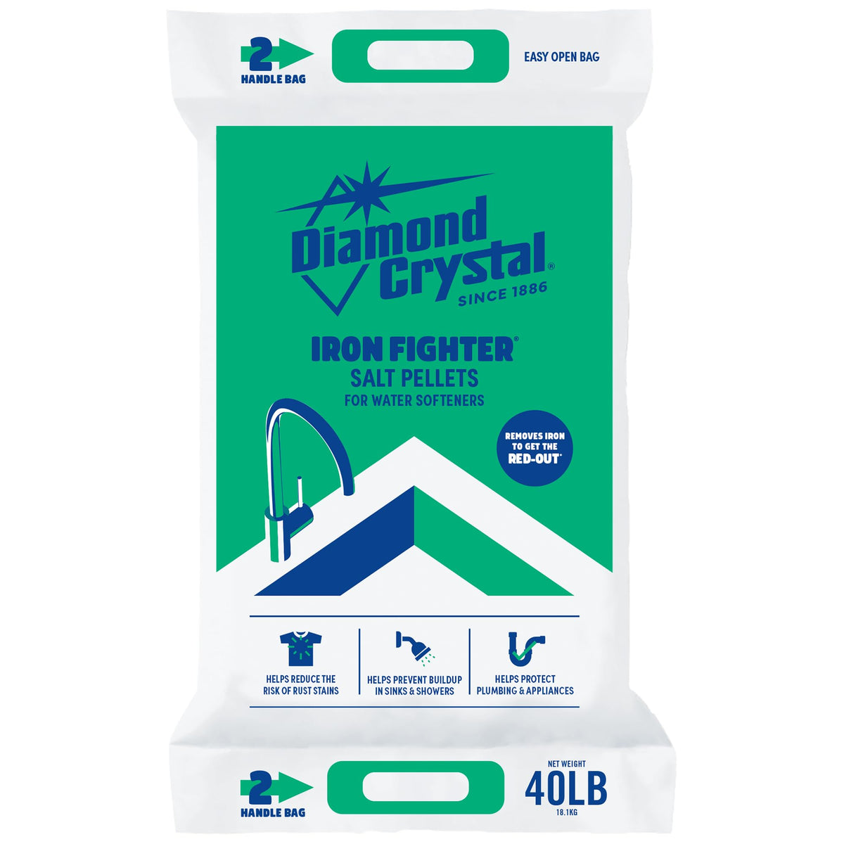 4 Pack Water Softener Salt Pellets, 40 lb K61715