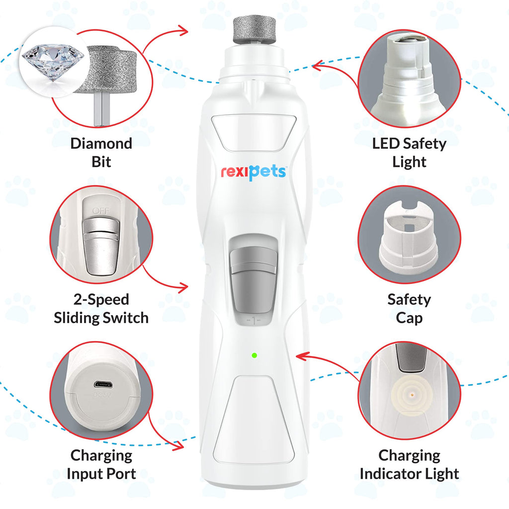 Rechargeable Electric Pet Nail Grinder W8910