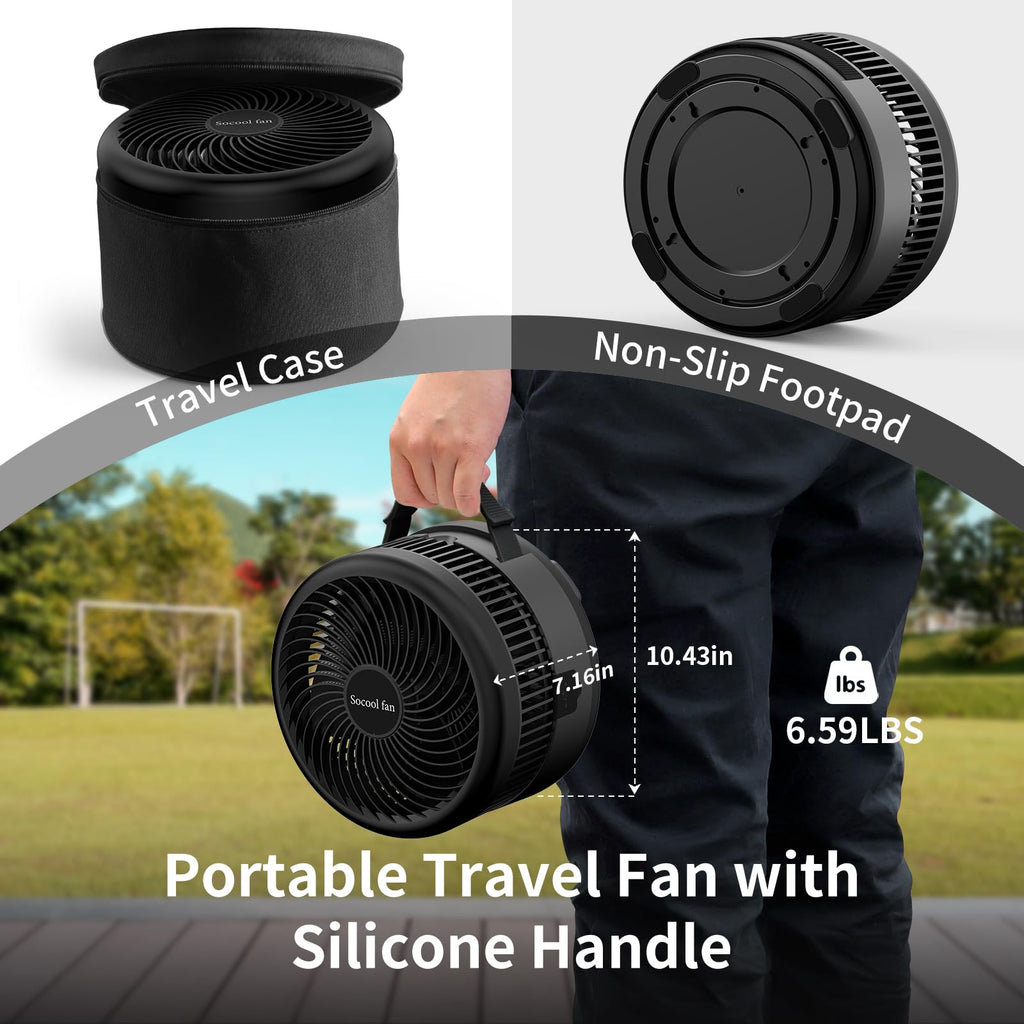 40000mAh Rechargeable Portable Fan with 8 Speed F5203