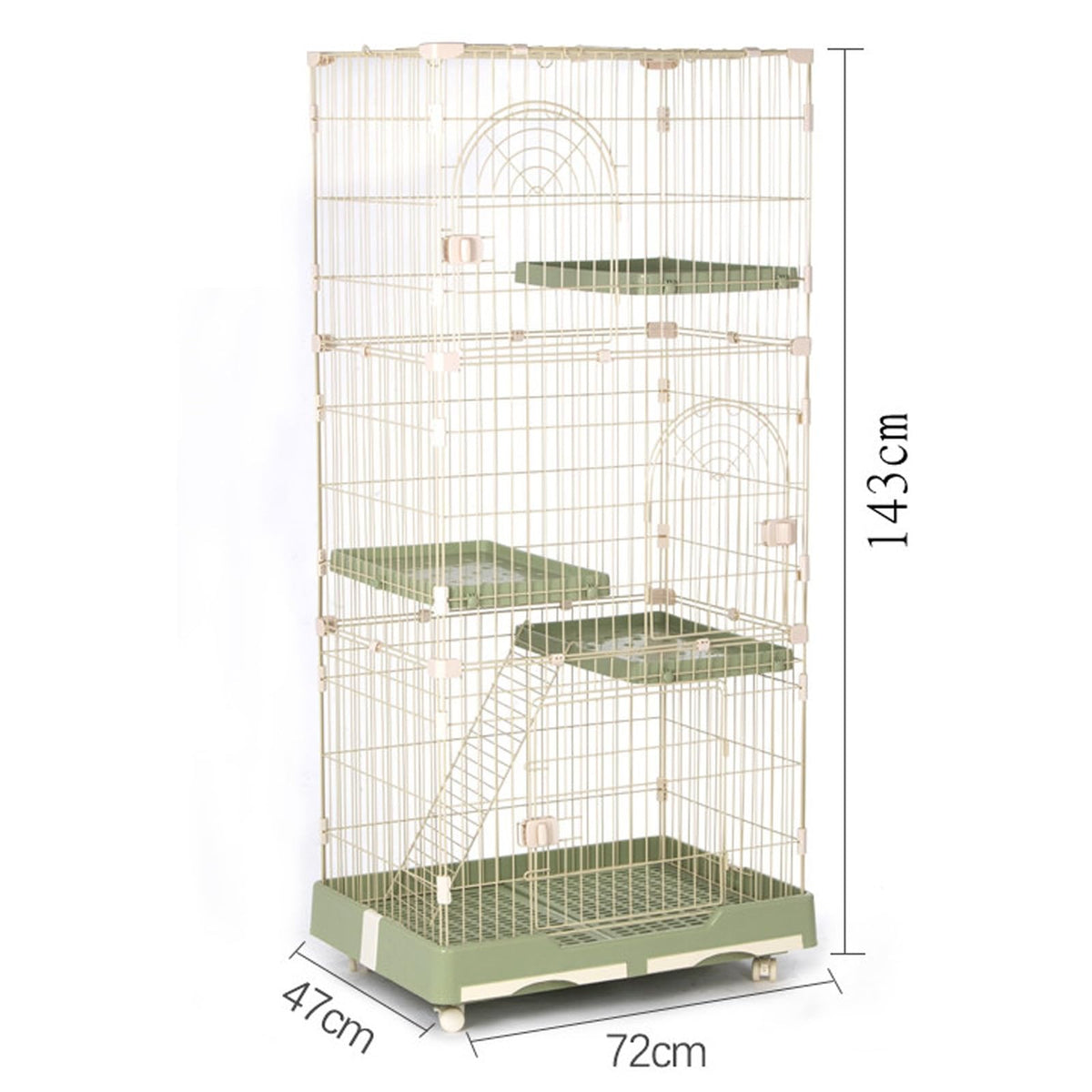 Foldable 4 Tier Detachable Cat Cage with Hammock B161