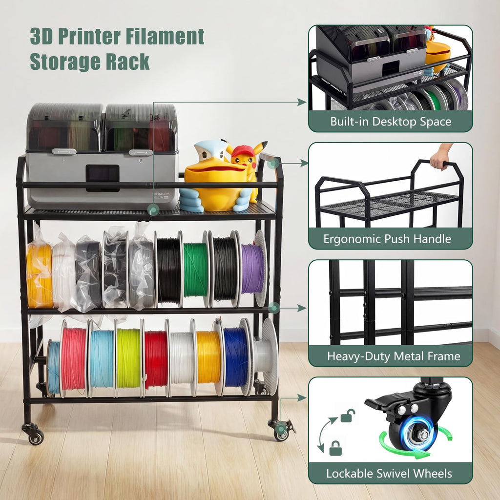 Filament Storage Rack with Wheels H80820