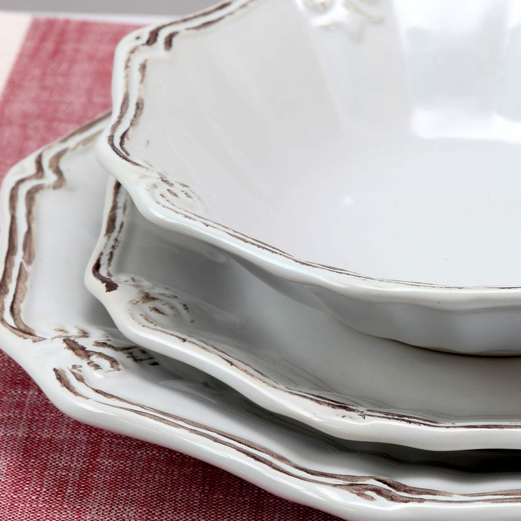 White 20-Piece Dinnerware Set O303622