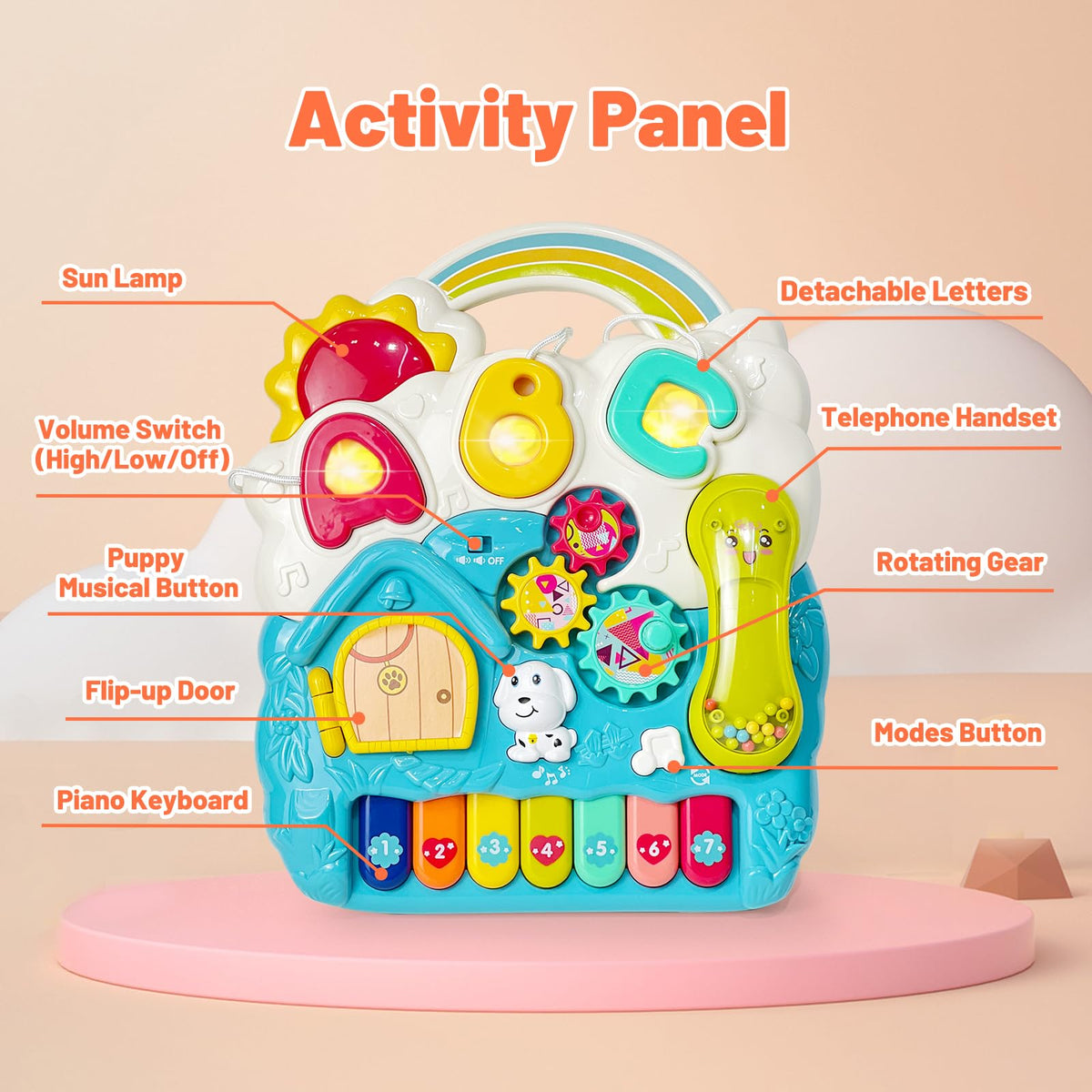 Blue Baby Walker Activity Center with Music and Light R867