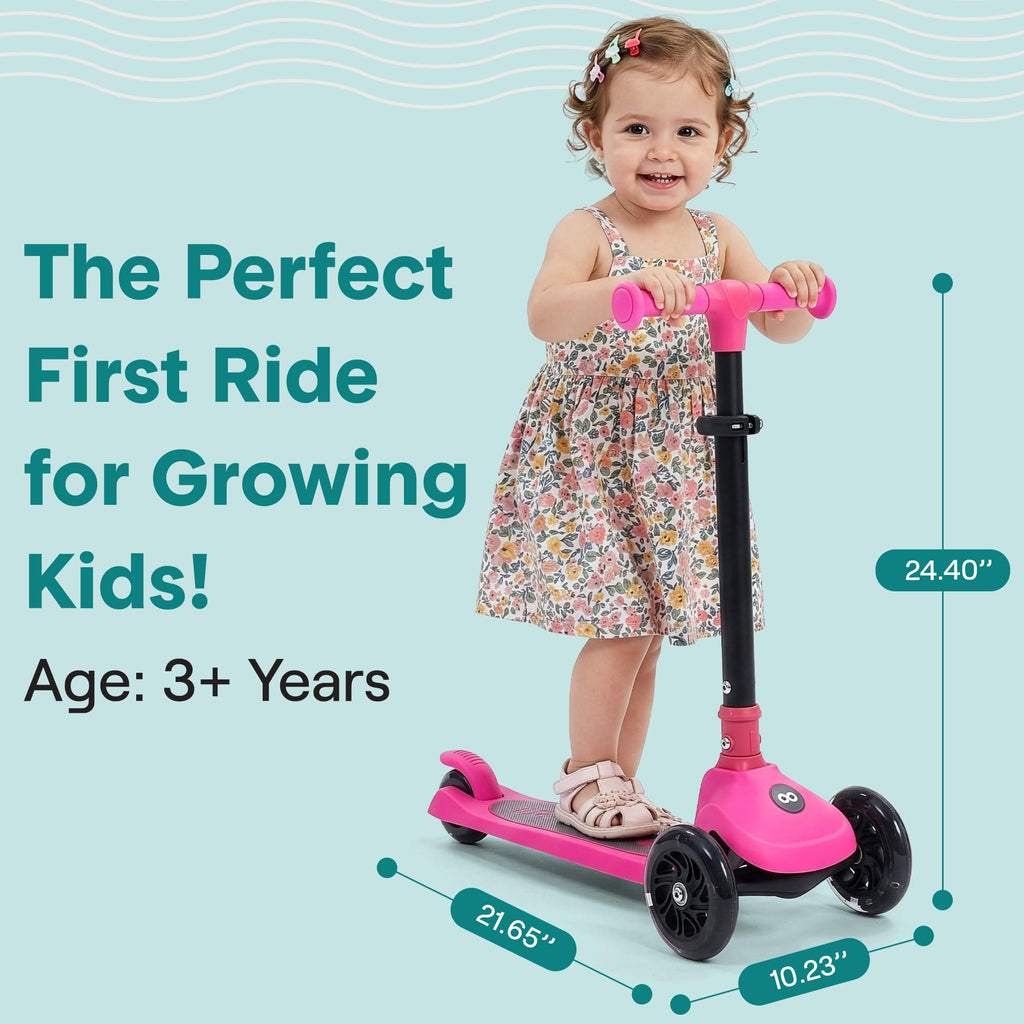 Adjustable 3 Wheel Kids Scooter with LED Wheels H320807
