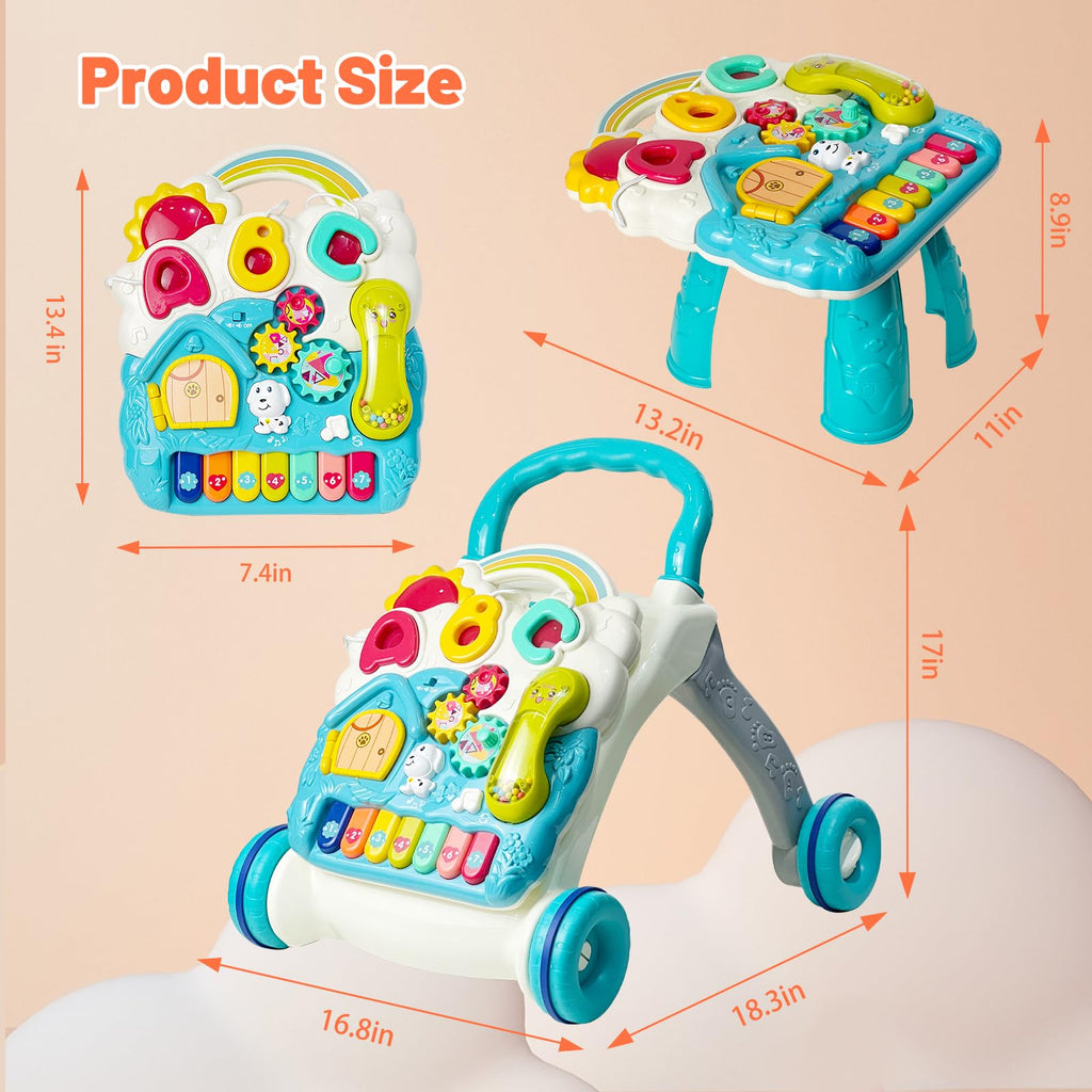 Blue Baby Walker Activity Center with Music and Light R867