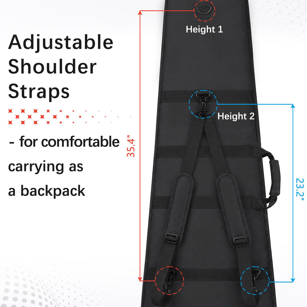 Electric Guitar Gig Bag Padded Water-Resistant S27327