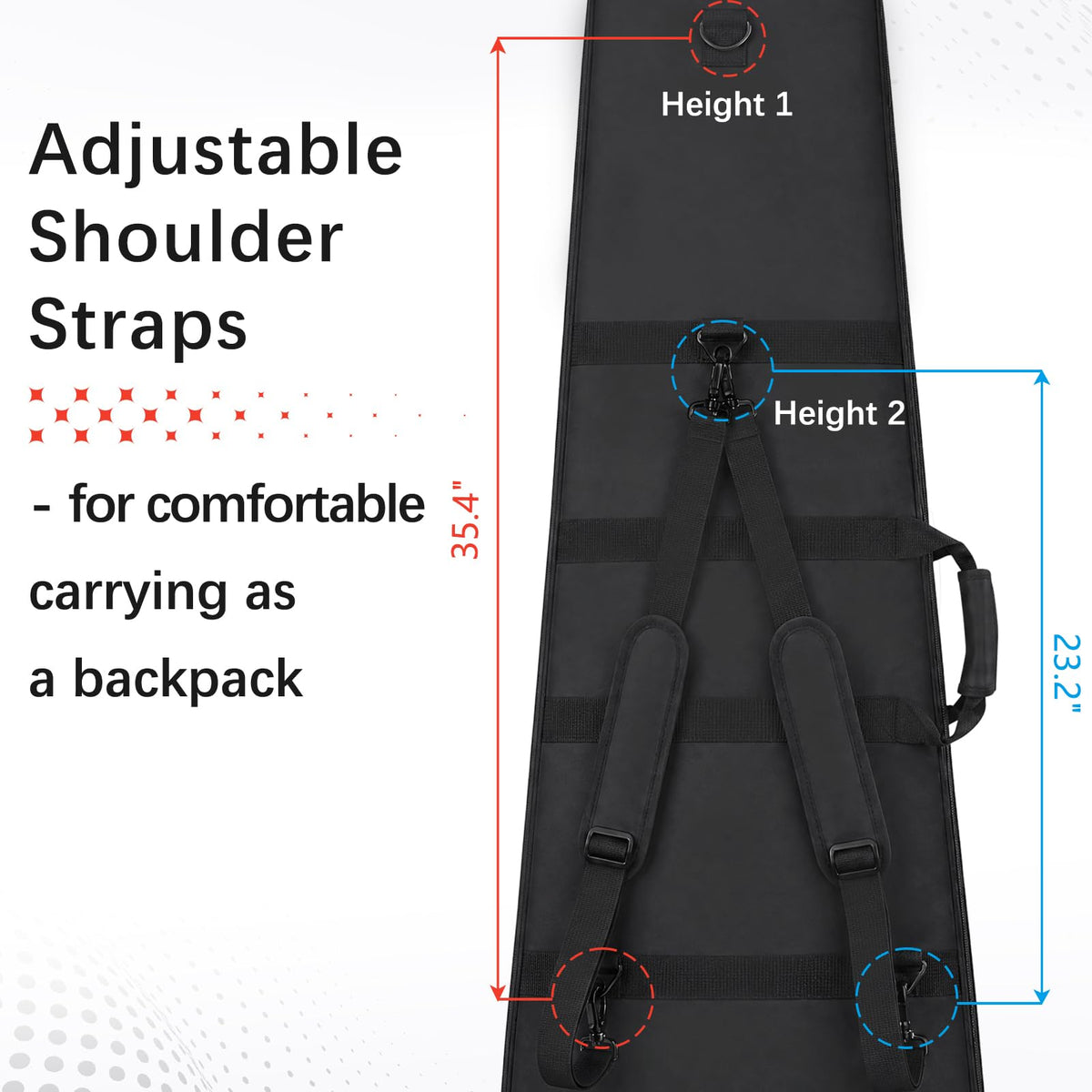 Electric Guitar Gig Bag Padded Water-Resistant S27327